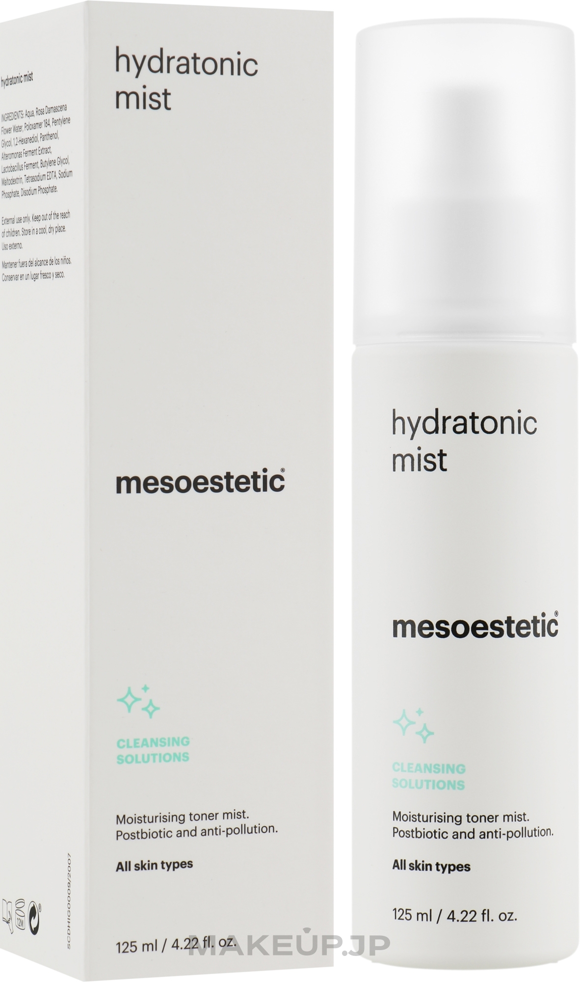 Moisturizing Face Mist - Mesoestetic Cleansing Solutions Hydratonic Mist — photo 125 ml