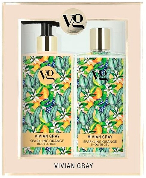 Set - Vivian Gray Sparkling Orange (sh/gel/350ml + b/lot/350ml) — photo N1