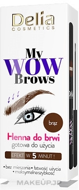 Brow Henna - Delia My Wow Brows — photo 4.0 - Brown