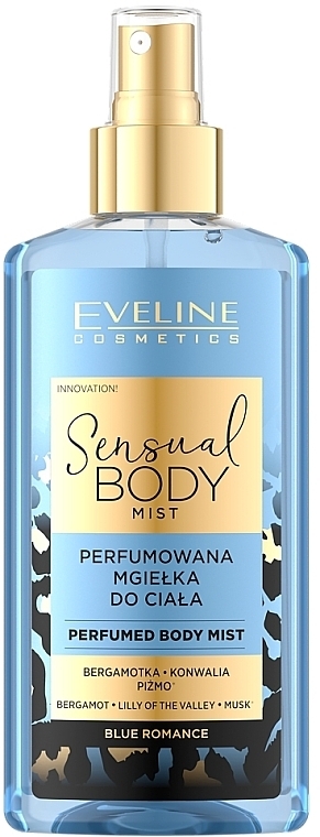 Perfumed Body Mist - Eveline Cosmetics Sensual Body Mist Blue Romance — photo N1