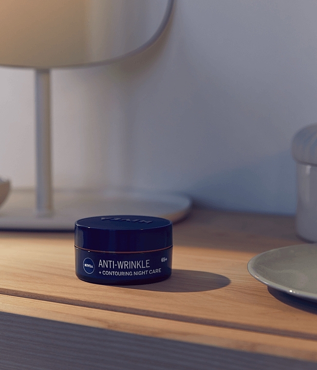 Night Cream "Youth Energy 65+" - Nivea Anti-Wrinkle Contouring Night Care 65+ — photo N5