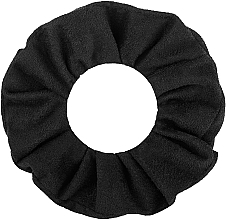 Hair Scrunchie Eco-Suede, black "Suede Classic" - MAKEUP Hair Accessories — photo N2