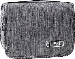 Cosmetic Organizer Bag, grey - Ecarla — photo N2