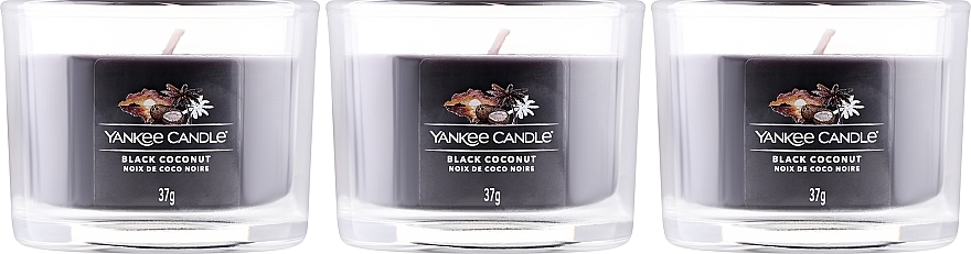 Scented Candle Set 'Black Coconut' - Yankee Candle Black Coconut — photo N2