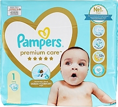 Fragrances, Perfumes, Cosmetics Pampers Premium Care Newborn Diapers (2-5 kg), 26 pcs. - Pampers