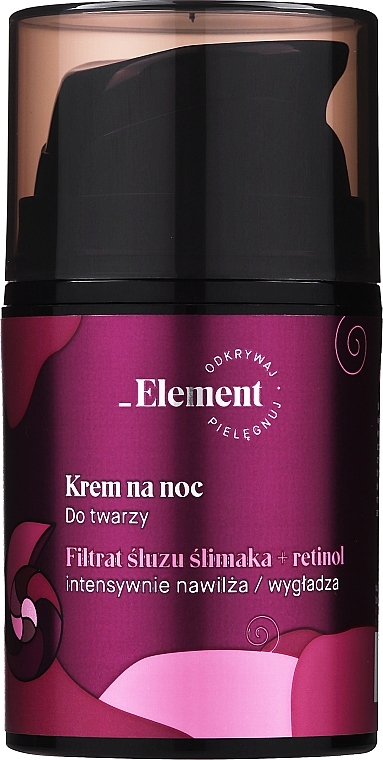 Night Face Cream - _Element Snail Slime Filtrate Night Cream — photo N1