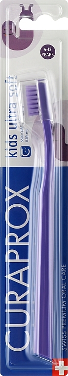 CS Kids Ultra Soft Toothbrush, purple - Curaprox — photo N1