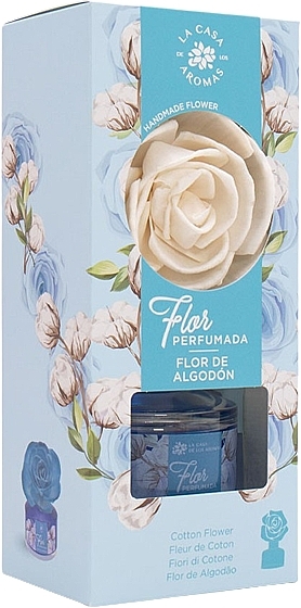 Flower Fragrance Diffuser 'Cotton' - La Casa De Los Aromas Flor Cotton Flower — photo N3