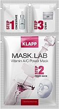 Fragrances, Perfumes, Cosmetics Mask "Vitamin A/C" - Klapp Mask Lab Vitamin A/C Power Mask