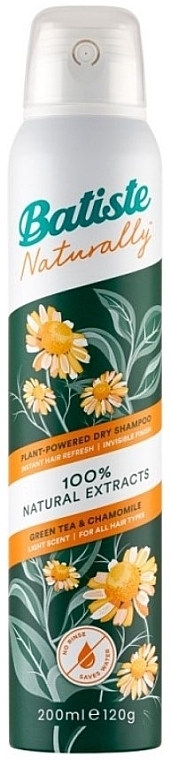 Green Tea and Chamomile Dry Shampoo - Batiste Plant Powered Dry Shampoo Green Tea & Chamomile — photo N1