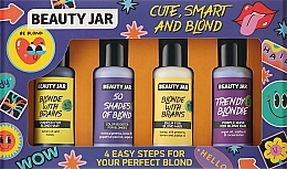 Set - Beauty Jar Cute Smart And Blond (h/shm/80ml + h/balm/80ml + h/mask/80ml + h/buster/80ml) — photo N1