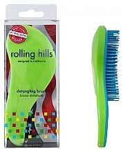 Fragrances, Perfumes, Cosmetics Hair Brush, green - Rolling Hills Detangling Brush Travel Size Shine Green