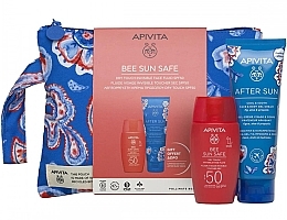 Fragrances, Perfumes, Cosmetics Set - Apivita Bee Sun Safe Gift (fluid/50ml + gel/100ml + bag)