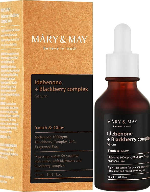 Antioxidant Idebenon Serum - Mary & May Idebenone Blackberry Complex Serum — photo N4