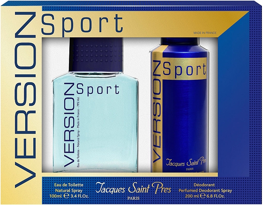 Ulric de Varens Jacques Saint Pres Version Sport - Set (edt/100ml + deo/spray/200ml) — photo N1