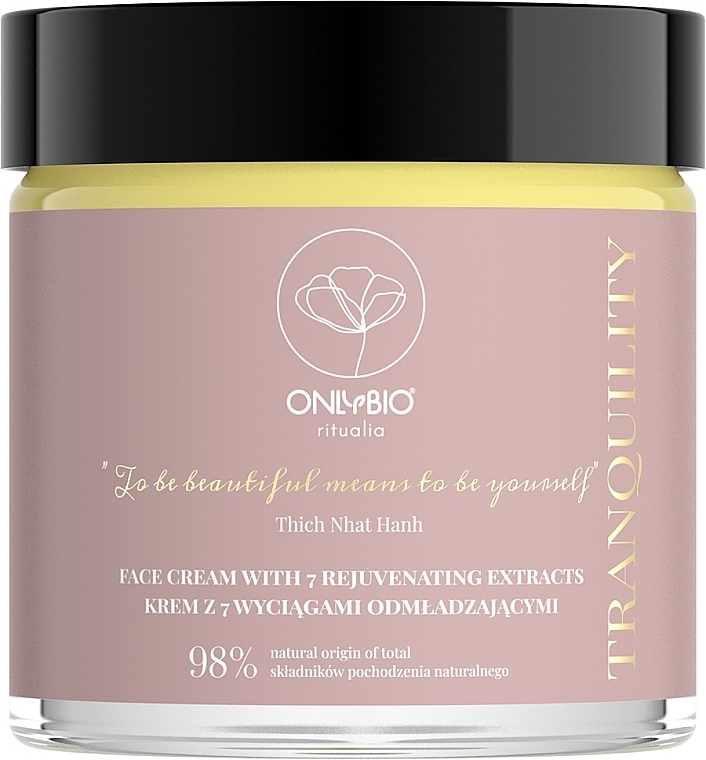 Face Cream with Rejuvenating Extracts - Only Bio Ritualia Tranquility Face Cream With 7 Rejuvenating Extracts — photo N1