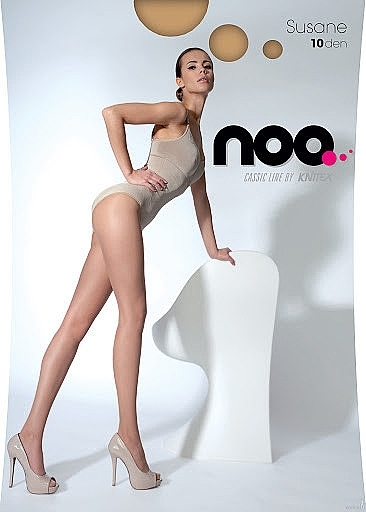 Tights 'Susanne', 10 Den, nude - Knittex — photo N1