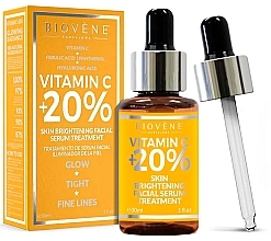 Fragrances, Perfumes, Cosmetics Brightening Face Serum - Biovene Vitamin C +20% Skin Brightening Facial Serum Treatment