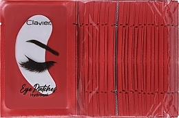 Eyelash Extension Hydrogel Patches - Clavier Eye Patches Hydrogel Red — photo N1