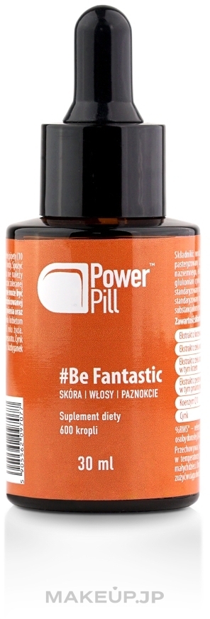 Dietary Supplement for Healthy Hair, Skin & Nails - Power Pill Suplement Diety #Be Fantastic — photo 30 ml