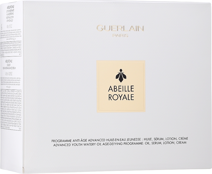 Set - Guerlain Abeille Royale Programme Anti-Age Advanced (f/oil/15ml + f/cr/15 ml + f/ser/8x0.6 ml + f/lot/15 ml + bag) — photo N1