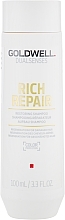 Fragrances, Perfumes, Cosmetics Repairing Shampoo for Dry and Damaged Hair - Goldwell Dualsenses Rich Repair Restoring Shampoo