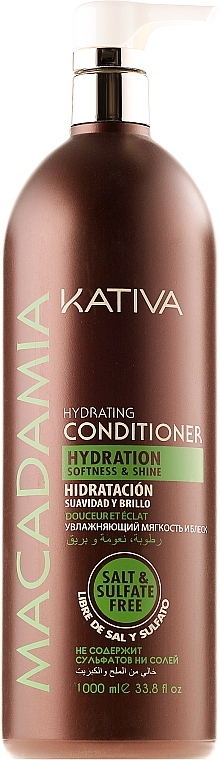 Moisturizing Conditioner for Normal & Damaged Hair - Kativa Macadamia Hydrating Conditioner — photo N8
