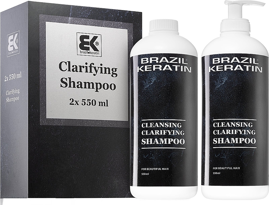 Set - Brazil Keratin Cleansing Clarifying Shampoo Set (h/shampoo/550mlx2) — photo N1