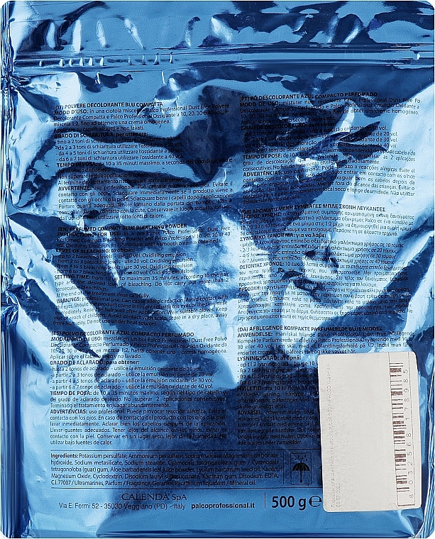 Blue Bleaching Powder - Palco Professional Technik Blue Dust Free — photo N9