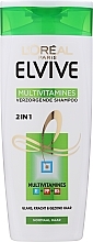 Fragrances, Perfumes, Cosmetics 2in1 Multivitamin Shampoo Care - L'Oreal Paris Elseve Shampoo