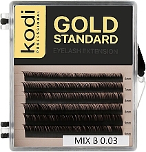 Gold Standard B 0.03 False Eyelashes (6 rows: 6/9) - Kodi Professional — photo N1