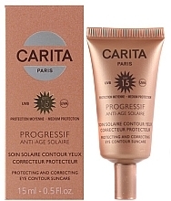 Fragrances, Perfumes, Cosmetics Sun Eye Contour Cream - Carita Progressif Anti-Age Solaire