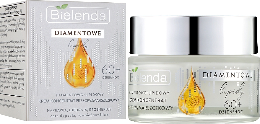 Anti-Wrinkle Face Cream - Bielenda Diamond Lipids 60+ — photo N2