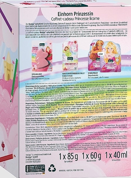 Set - Kneipp Nature Kids Unicorn Princess Set (b/foam/40 ml + b/salt/60g + b/fizzy/85 g) — photo N1