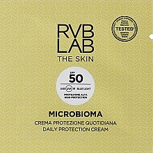 Fragrances, Perfumes, Cosmetics Face Sunscreen - RVB LAB Microbioma Daily Protection Cream SPF50 (sample)