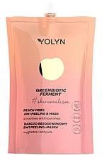 Fragrances, Perfumes, Cosmetics Face Peeling Mask 'Peach' - Yolyn Peach Vibes 2 In 1 Peeeling-Mask