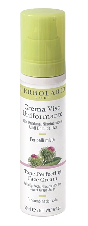 Face Cream for Combination Skin - L'Erbolario Tone Perfecting Face Cream — photo N1