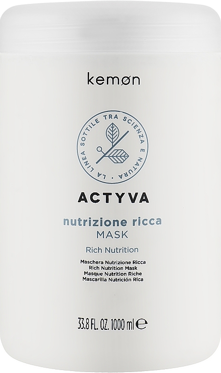 Intensive Moisturizing Mask - Kemon Actyva Nutrizione Ricca Mask — photo N3