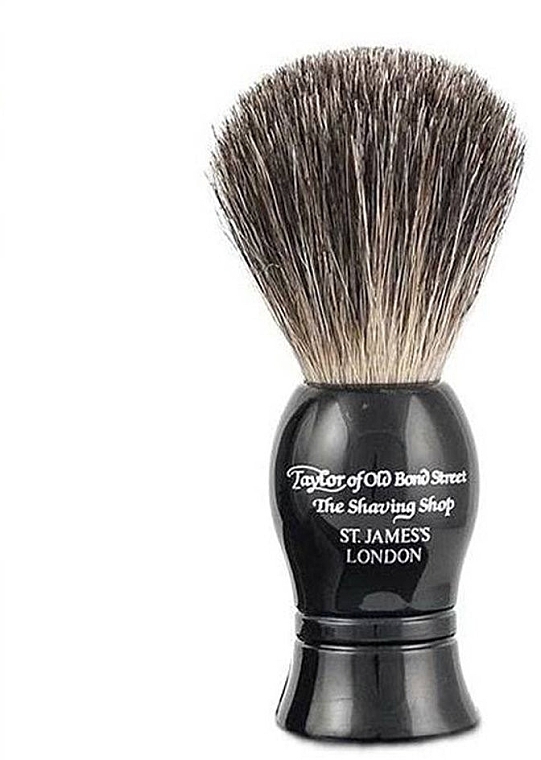 Shaving Brush, black - Taylor of Old Bond Street Shaving Brush Pure Badger size S — photo N1