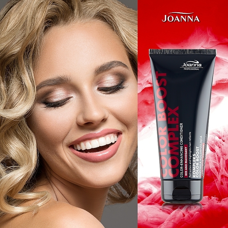 Red Conditioner-Mask - Joanna Professional Color Boost Complex Red And Mahagany Color-Enhancing Conditioner — photo N3