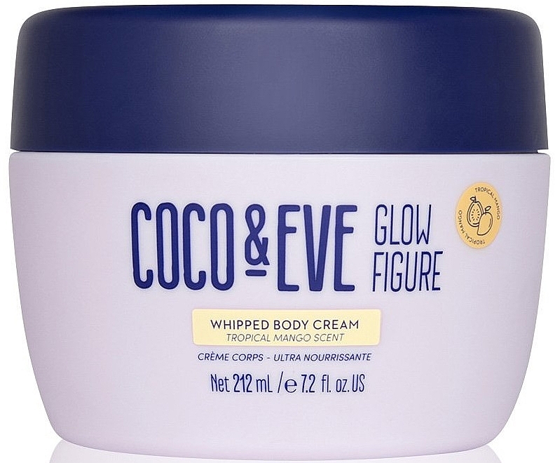 Tropical Mango Body Cream - Coco & Eve Glow Figure Whipped Body Cream Tropical Mango Scent — photo N3