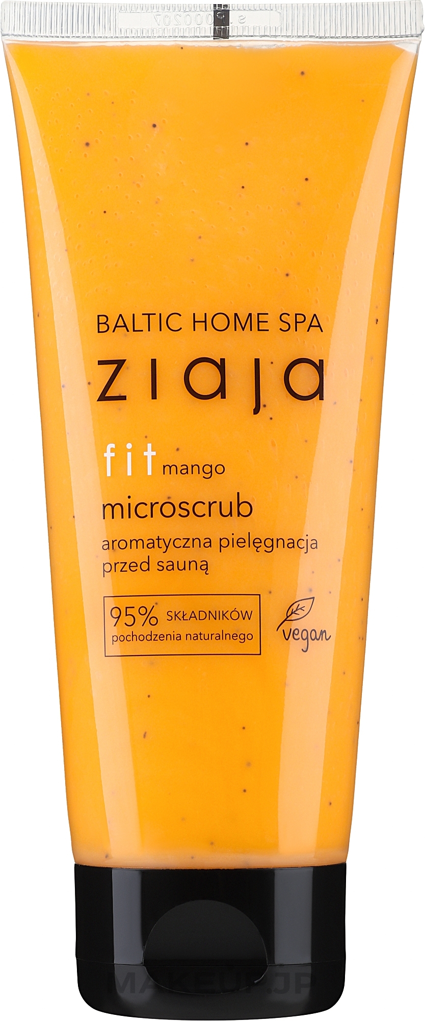 Before Sauna Microscrub "Mango" - Ziaja Baltic Home Spa FIT Microscrub Mango Care Before Sauna — photo 190 ml