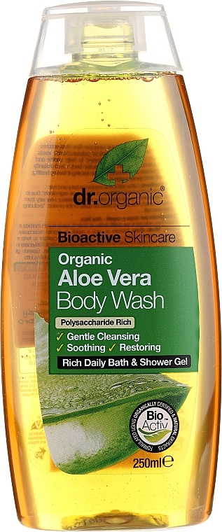 Shower Gel "Aloe" - Dr. Organic Aloe Vera Body Wash — photo N1