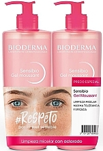 Fragrances, Perfumes, Cosmetics Set - Bioderma Sensibio Mild Cleansing Foaming Gel (2 x cl/gel/500ml)