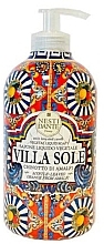 Fragrances, Perfumes, Cosmetics Liquid Soap with Lemon & White Flowers Scent - Nesti Dante Villa Sole Vegetal Liquid Soap