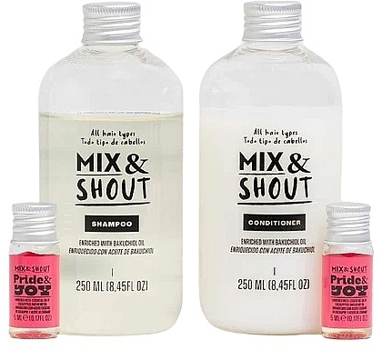 Set for All Hair Types - Mix & Shout Protector Routine (sham/250ml + condit/250ml + ampoul/2x5ml) — photo N2