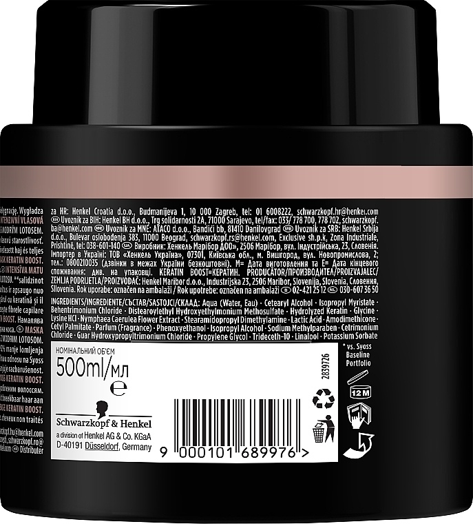 Intensive Mask for Brittle Hair - Syoss Keratin Boost Intensive Hair Mask — photo N4
