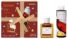 Fragrances, Perfumes, Cosmetics Korres Oceanic Amber Spread Joy - Set (edt/50 ml + sh/gel/250 ml)