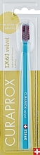 Fragrances, Perfumes, Cosmetics Toothbrush "Velvet CS 12460", blue with burgundy bristles - Curaprox