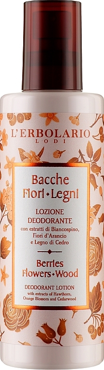 Deodorant Lotion 'Lombardy Gardens' - L'Erbolario Berries Flower Wood Deodorant Lotion — photo N1